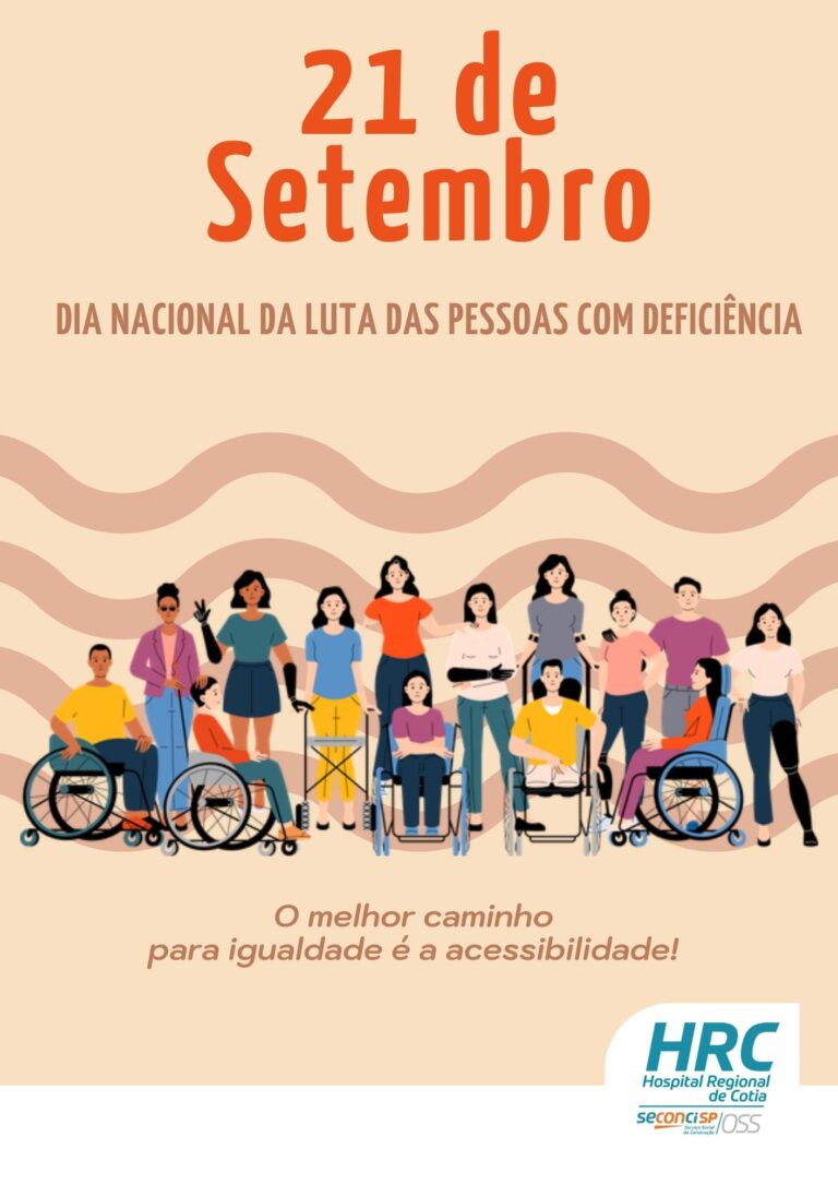 Cartaz - Dia Nacional da Pessoa com Deficiência - HRC